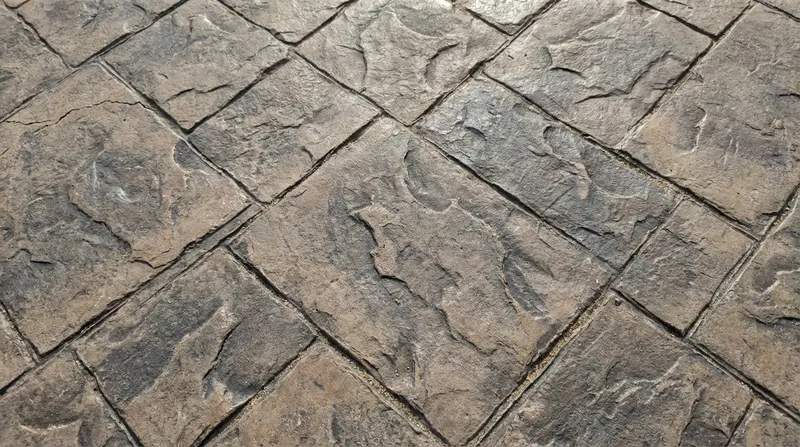 Beautiful concrete walkway detail